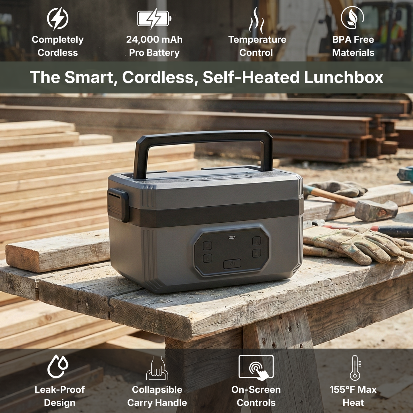 ThermaCase™ - Wireless Self Heating Lunch Box